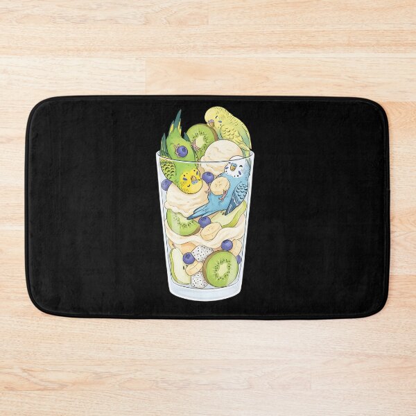 Item preview, Funny Budgerigar Parrots in Ice Cream Dessert designed and sold by DoodleTortle.