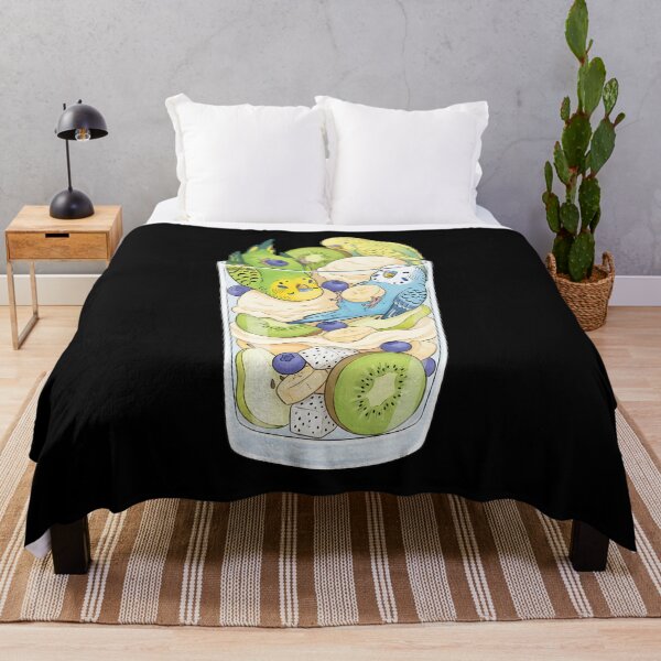 Item preview, Funny Budgerigar Parrots in Ice Cream Dessert designed and sold by DoodleTortle.