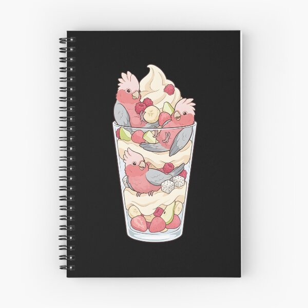 Item preview, Funny Cockatoo Galah Parrots in Ice Cream Dessert designed and sold by DoodleTortle.