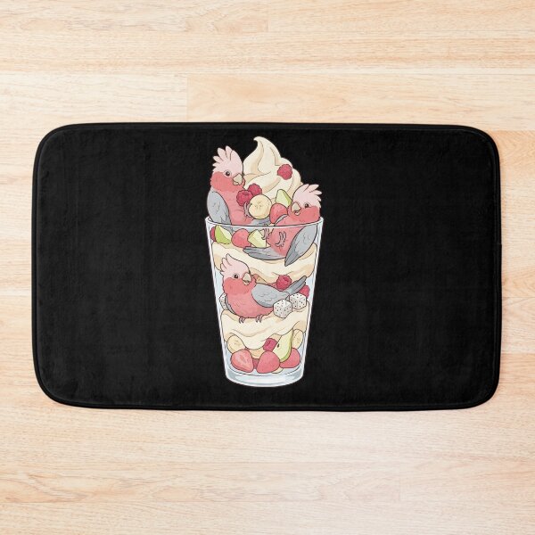Item preview, Funny Cockatoo Galah Parrots in Ice Cream Dessert designed and sold by DoodleTortle.