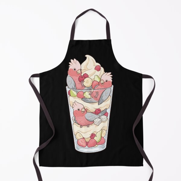 Item preview, Funny Cockatoo Galah Parrots in Ice Cream Dessert designed and sold by DoodleTortle.