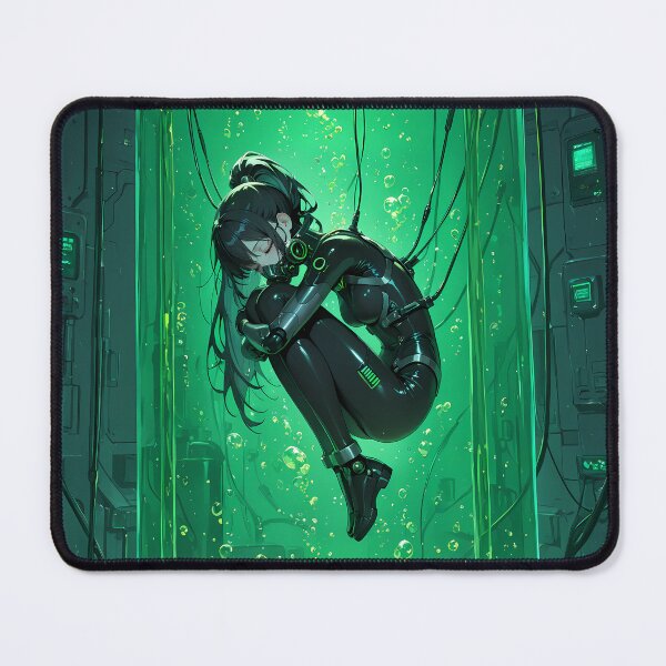 Item preview, RIFT Android Waifu Sleeping Inside Cyberpunk Stasis Chamber designed and sold by BorgSpareParts.