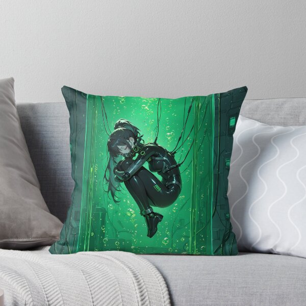 Item preview, RIFT Android Waifu Sleeping Inside Cyberpunk Stasis Chamber designed and sold by BorgSpareParts.
