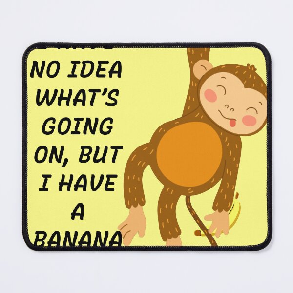 Item preview, Confused Monkey - I Have a Banana Meme designed and sold by Mini Pixel Perfect Co..