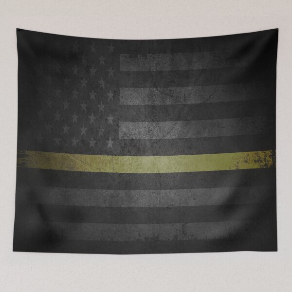 Item preview, Thin Yellow Line 911 Dispatcher Flag designed and sold by artistwill.