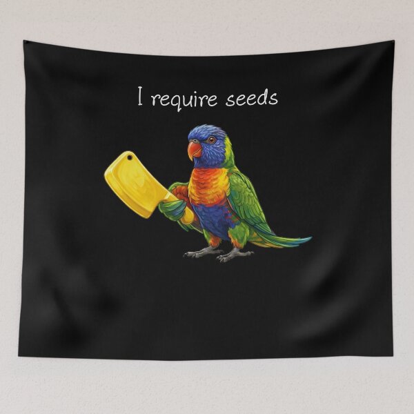 Item preview, Funny Loriinae Parrot Require Seeds Bird Lover designed and sold by TerryConnells.