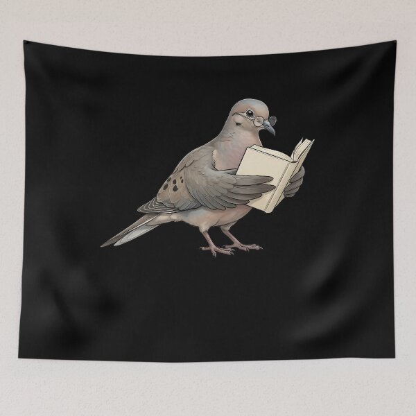 Item preview, Funny Mourning Dove Reading Book Bird Lover Birding designed and sold by TerryConnells.