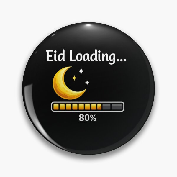 Item preview, Eid Loading Progress Bar Moon Funny Muslim Eid designed and sold by bilal sibgui.