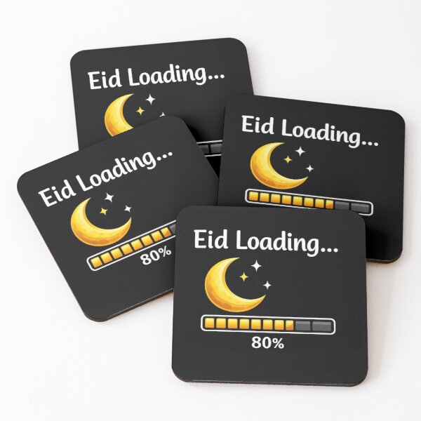 Item preview, Eid Loading Progress Bar Moon Funny Muslim Eid designed and sold by bilal sibgui.