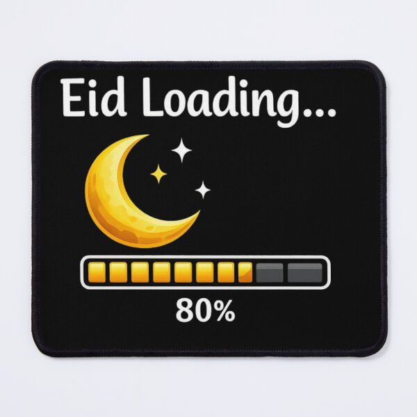 Item preview, Eid Loading Progress Bar Moon Funny Muslim Eid designed and sold by bilal sibgui.