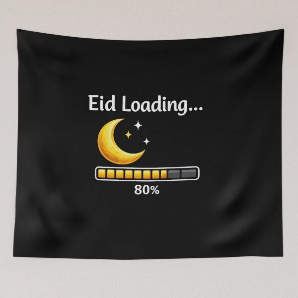 Item preview, Eid Loading Progress Bar Moon Funny Muslim Eid designed and sold by bilal sibgui.
