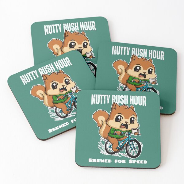 Item preview, Cute Squirrel Riding Bike with Coffee designed and sold by Geek-O-MNL.