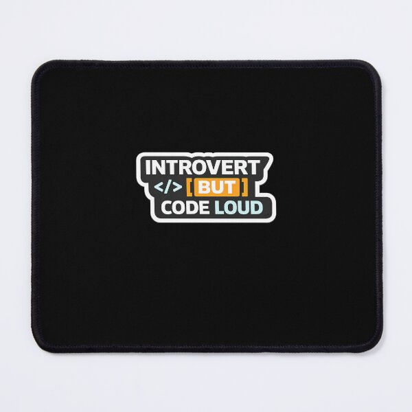 Item preview, Introvert But Code Loud Funny Programmer Sticker designed and sold by theartizo.