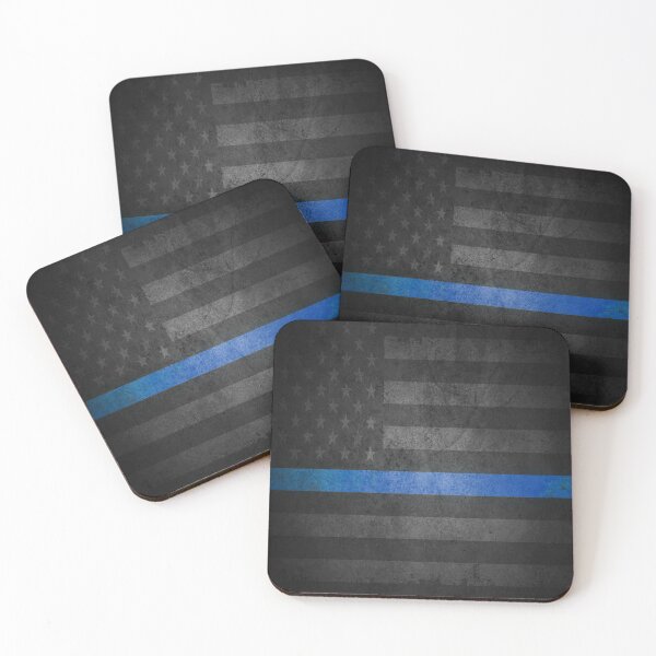 Item preview, Blacked Out Thin Blue Line American Flag designed and sold by artistwill.