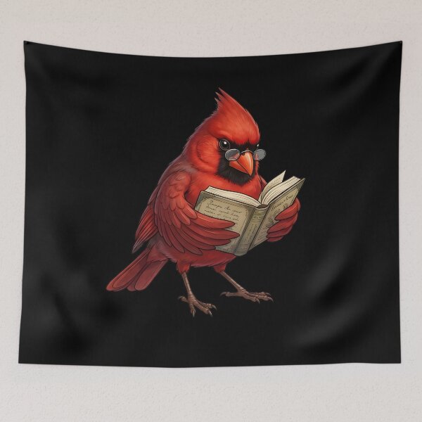 Item preview, Funny Northern Cardinal Reading Book Bird Lover Birding designed and sold by TerryConnells.