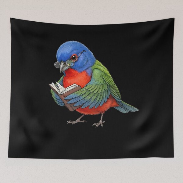 Item preview, Funny Painted Bunting Reading Book Bird Lover Birding designed and sold by TerryConnells.