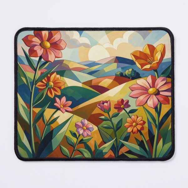 Item preview, Spring landscape in the style of Georgia O’Keeffe – monochrome nature art in a modern 4D look designed and sold by FotoworldEdel.