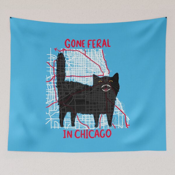 Item preview, Gone Feral In Chicago designed and sold by KilkennyCat Art.