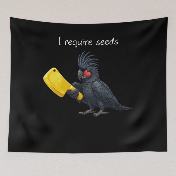 Item preview, Funny Palm Cockatoo Parrot Require Seeds Bird Lover designed and sold by TerryConnells.