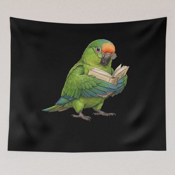 Item preview, Funny Peach Fronted Conure Parrots Reading Book Bird Lover designed and sold by TerryConnells.