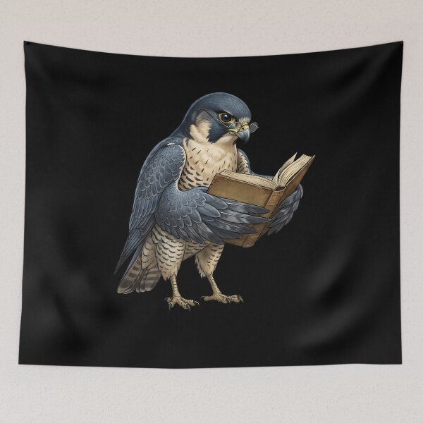 Item preview, Funny Peregrine Falcon Reading Book Bird Lover Birding designed and sold by TerryConnells.