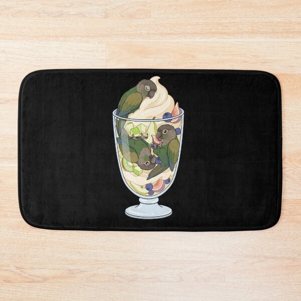 Item preview, Funny Dusky Conure Parrots in Ice Cream Dessert designed and sold by DoodleTortle.