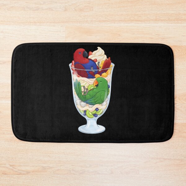 Item preview, Funny Eclectus Parrots in Ice Cream Dessert designed and sold by DoodleTortle.