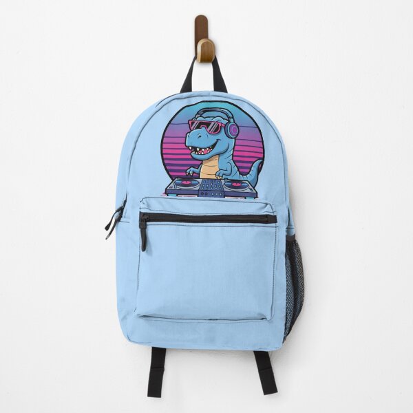 Item preview, Cool Retro DJ Blue T Rex Synthwave Sunset designed and sold by crazygoose30.