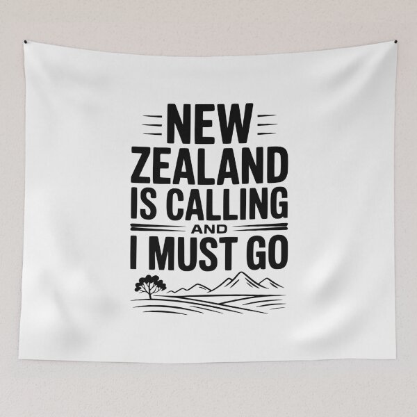 Item preview, New Zealand is Calling and I Must Go designed and sold by Frank Ring.