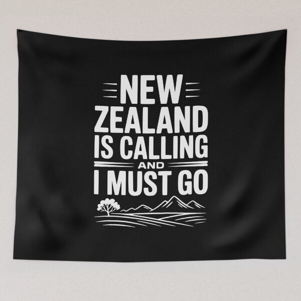 Item preview, New Zealand is Calling and I Must Go designed and sold by Frank Ring.