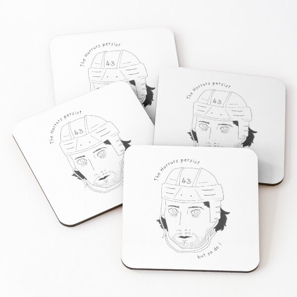 Item preview, Quinn Hughes - The Horrors persist, but so do I sticker designed and sold by Banana02.