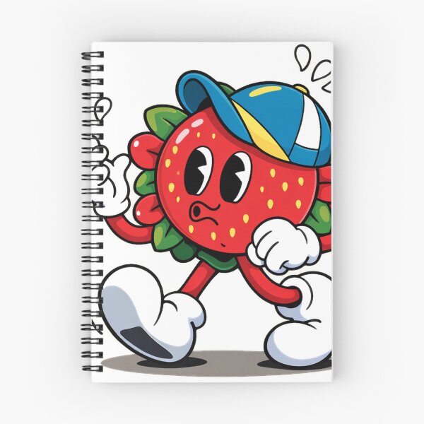 Item preview, Cute Strawberry Flower Mascot Cartoon Character Playful Retro Design designed and sold by Sadia  Jannat.