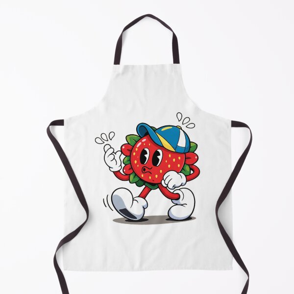 Item preview, Cute Strawberry Flower Mascot Cartoon Character Playful Retro Design designed and sold by Sadia  Jannat.