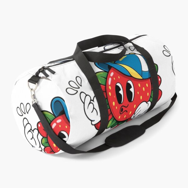 Item preview, Cute Strawberry Flower Mascot Cartoon Character Playful Retro Design designed and sold by Sadia Jannat.