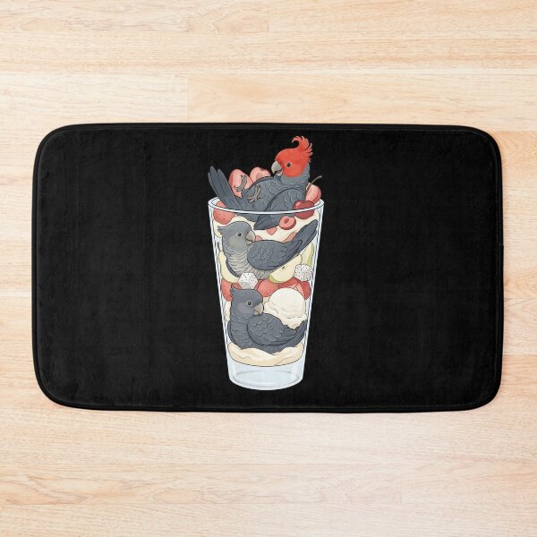 Item preview, Funny Gang-gang Cockatoo Parrots in Ice Cream Dessert designed and sold by DoodleTortle.