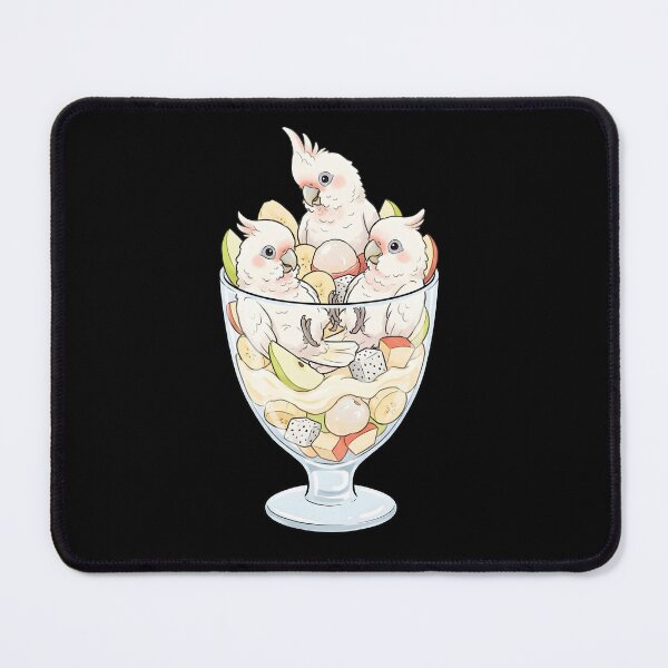 Item preview, Funny Goffin's Cockatoo Parrots in Ice Cream Dessert designed and sold by DoodleTortle.