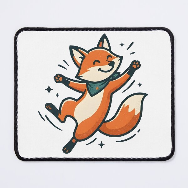 Item preview, Playful Minimalist Fox Mascot Retro Cartoon designed and sold by dreephic22.