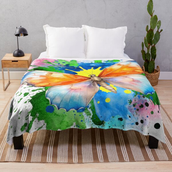 Item preview, Stunning Colorful Butterfly – Vibrant Paint Splash Art designed and sold by ChenEngEng.