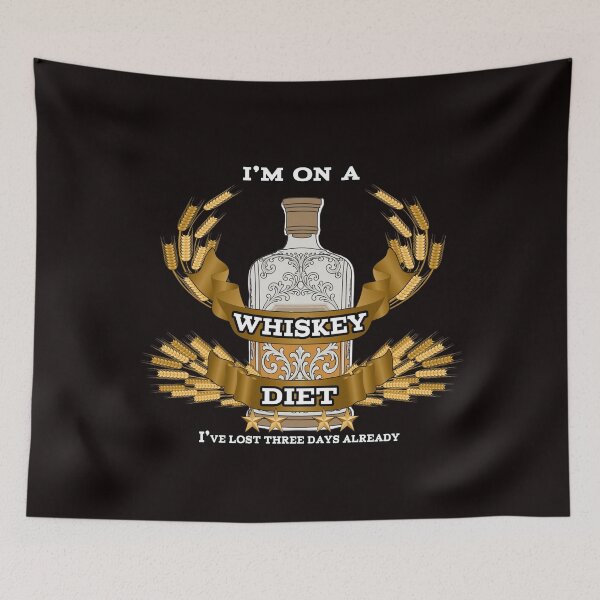 Item preview, I'm On A Whiskey Diet – Funny Whiskey Drinking Joke Design designed and sold by A-T-H.