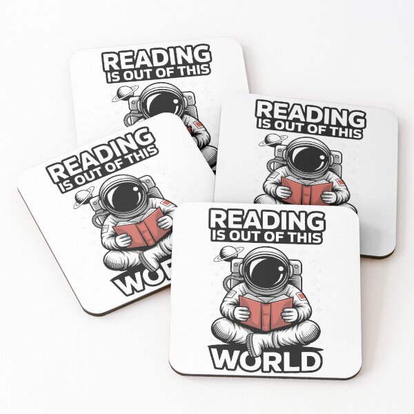Item preview, Reading Is Out Of This World – Astronaut Space Book Lover Design designed and sold by SEBANOX.