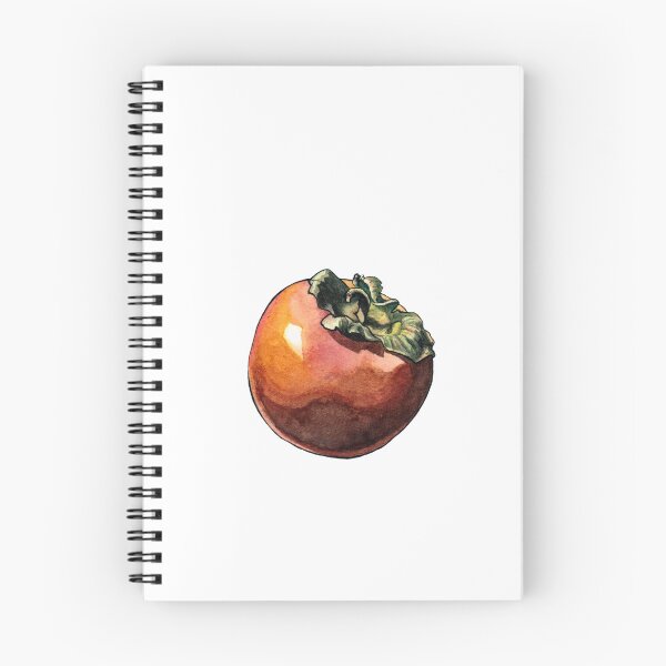 Item preview, Persimmon/Kaki Fruit - Watercolor illustration designed and sold by AquarellChill.
