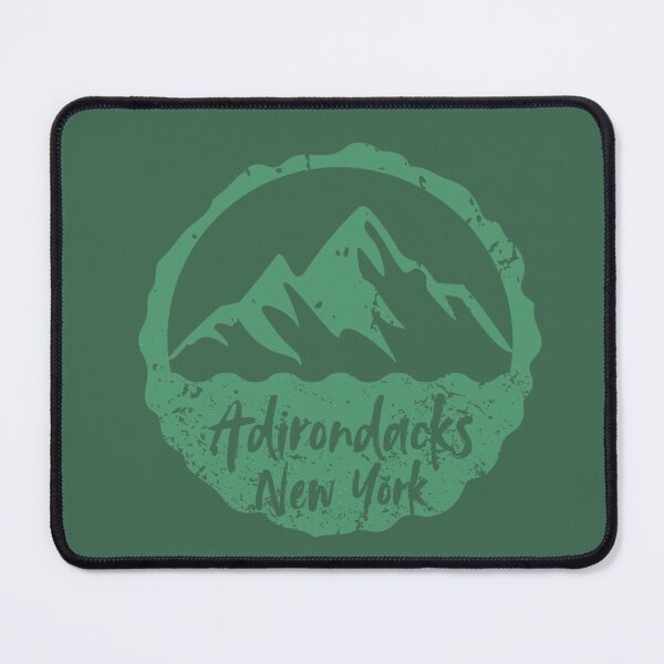 Item preview, Adirondacks NY - rustic mountain badge (green) designed and sold by YonderAndBeyond.