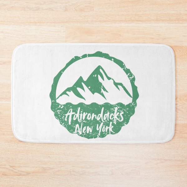 Item preview, Adirondacks NY - rustic mountain badge (green) designed and sold by YonderAndBeyond.