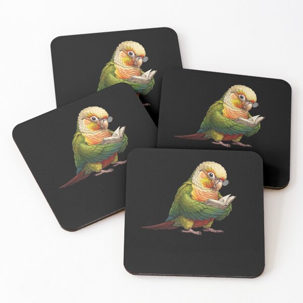 Item preview, Funny Pineapple Green Cheeked Conure Parrots Reading Book Bird Lover designed and sold by TerryConnells.