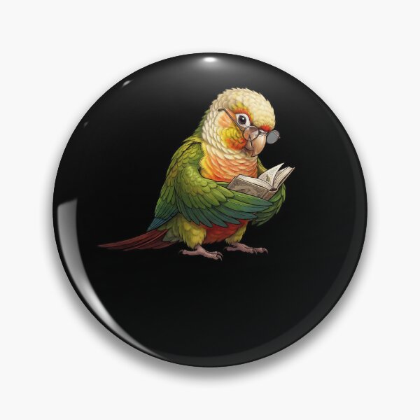 Item preview, Funny Pineapple Green Cheeked Conure Parrots Reading Book Bird Lover designed and sold by TerryConnells.