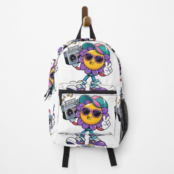 Item preview, Retro Music Flower Mascot Cartoon Character Aesthetic Design designed and sold by Sadia Jannat.