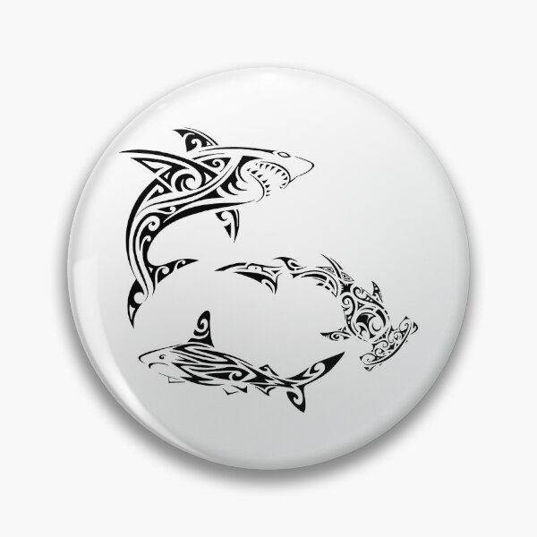 Item preview, Black Polynesian sharks designed and sold by Lagueny.
