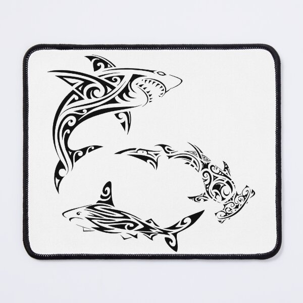 Item preview, Black Polynesian sharks designed and sold by Lagueny.