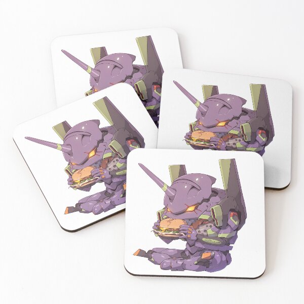 Item preview, Evangelion Unit 01 Chibi Burger Break designed and sold by earlobejerk.