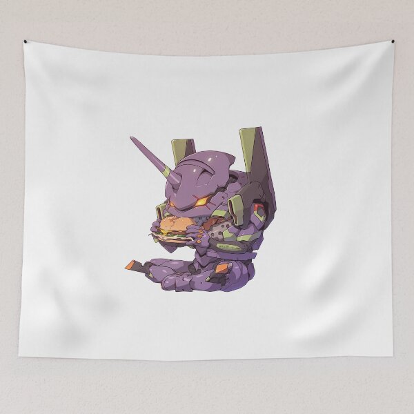 Item preview, Evangelion Unit 01 Chibi Burger Break designed and sold by earlobejerk.